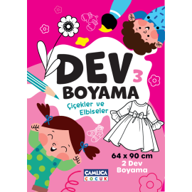 Dev Boyama-3 (Çiçekler ve Elbiseler)