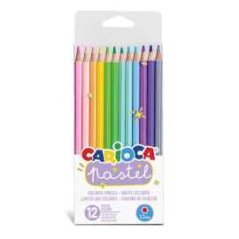CARIOCA Pastel Renkli Kalemler Plastik Kutu 12'li