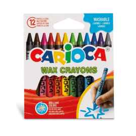 CARIOCA Wax Yıkanabilir Pastel Boya Kalemi 12'Li