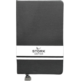 STORK Termo Deri Yumuşak Kapaklı Defter (Siyah)
