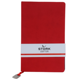 STORK Termo Deri Yumuşak Kapaklı Defter (Kırmızı)